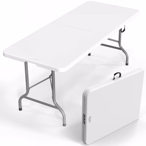 Folding Table White 6Ft